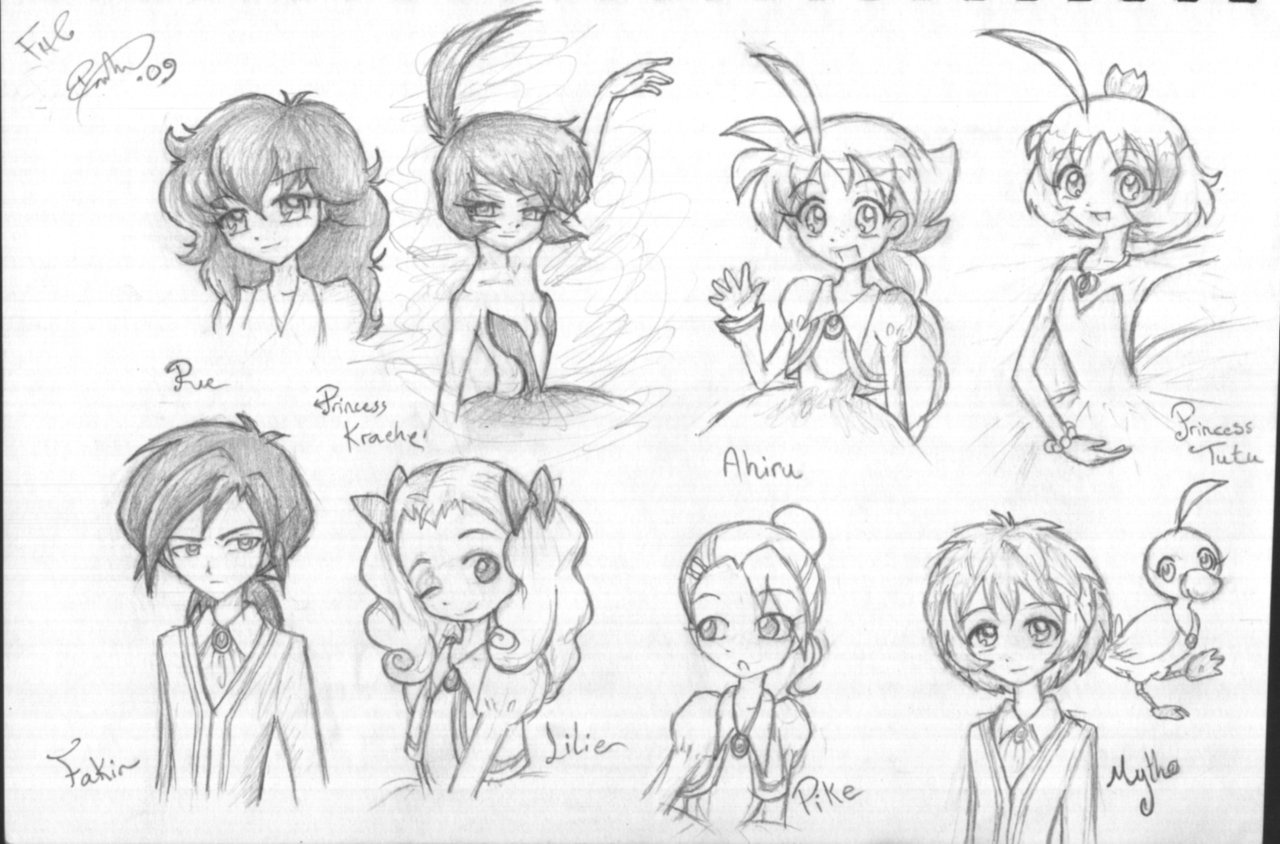 1280x844 Princess Tutu Cast By Firehorse6