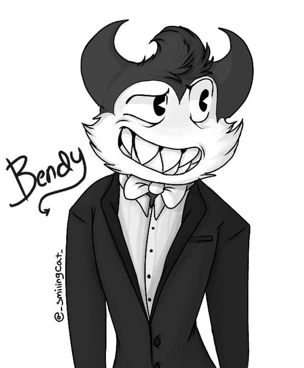 600x727 Bendy In A Tuxedo By Smilingcatoooo