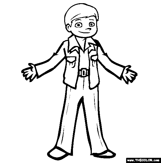554x564 Man In Tuxedo Coloring Page