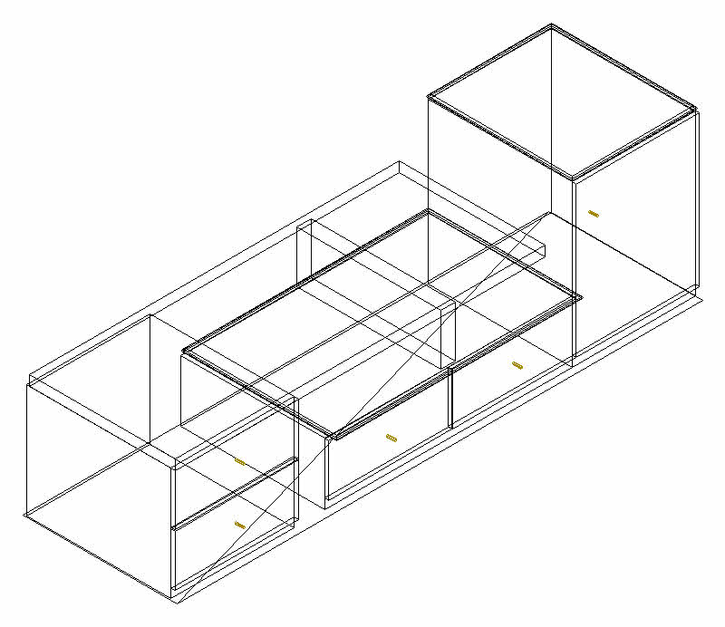 800x692 Tv Cabinet Height Cad 3d Drawings, Autocad Drawing, Autocad Dwg