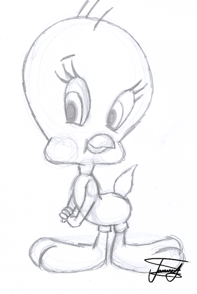 402x600 How To Draw Tweety Bird
