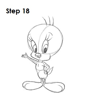 300x388 How To Draw Tweety Bird