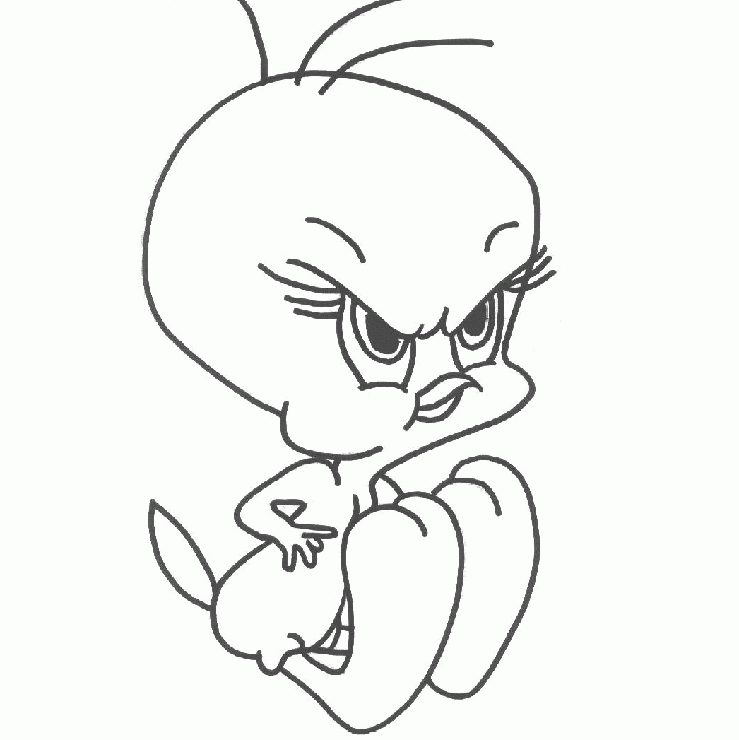 1046x1047 Tweety Bird Drawings Cartoon Bird Drawing Drawing Of Tweety Bird