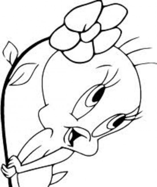 550x654 Drawing Of Tweety Bird Kids N Fun 30 Tweety Bird Coloring