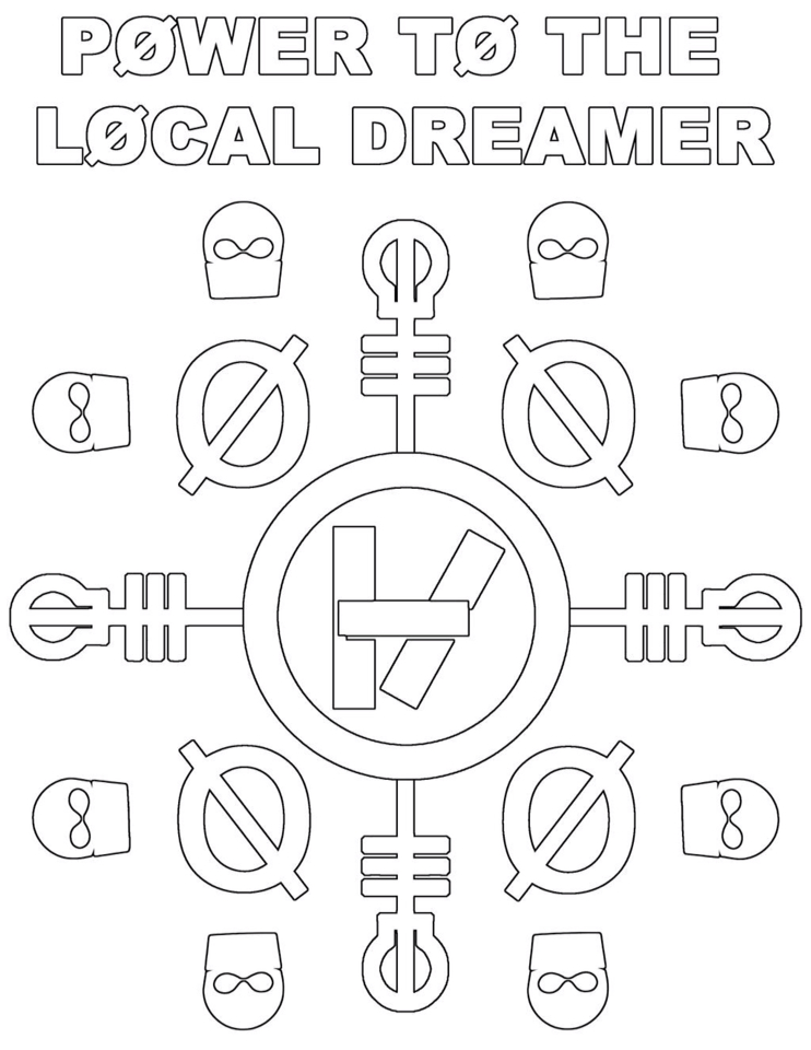 742x960 Twenty One Pilots Coloring Page. ) Twenty One Pilots