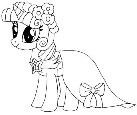 480x405 Princess Twilight Sparkle Coloring Page Free Printable Coloring