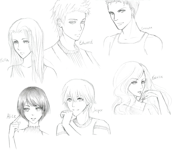 768x645 Twilight Character Sketches By Currybread