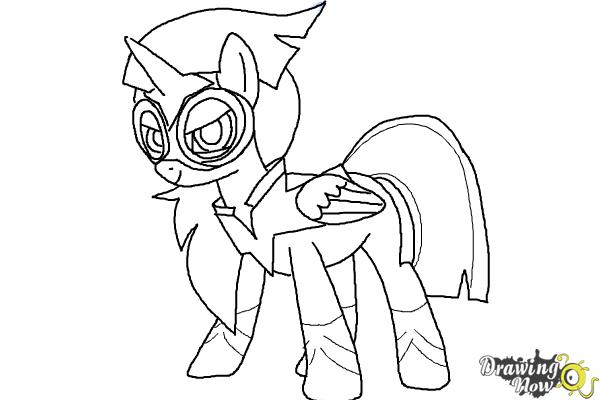 600x400 How To Draw Twilight Sparkle, Masked Matter Horn From Power Ponies