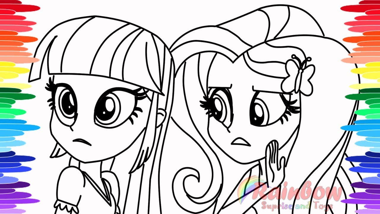 1280x720 How To Draw And Color Mlp Equestria Girls Twilight Sparkle
