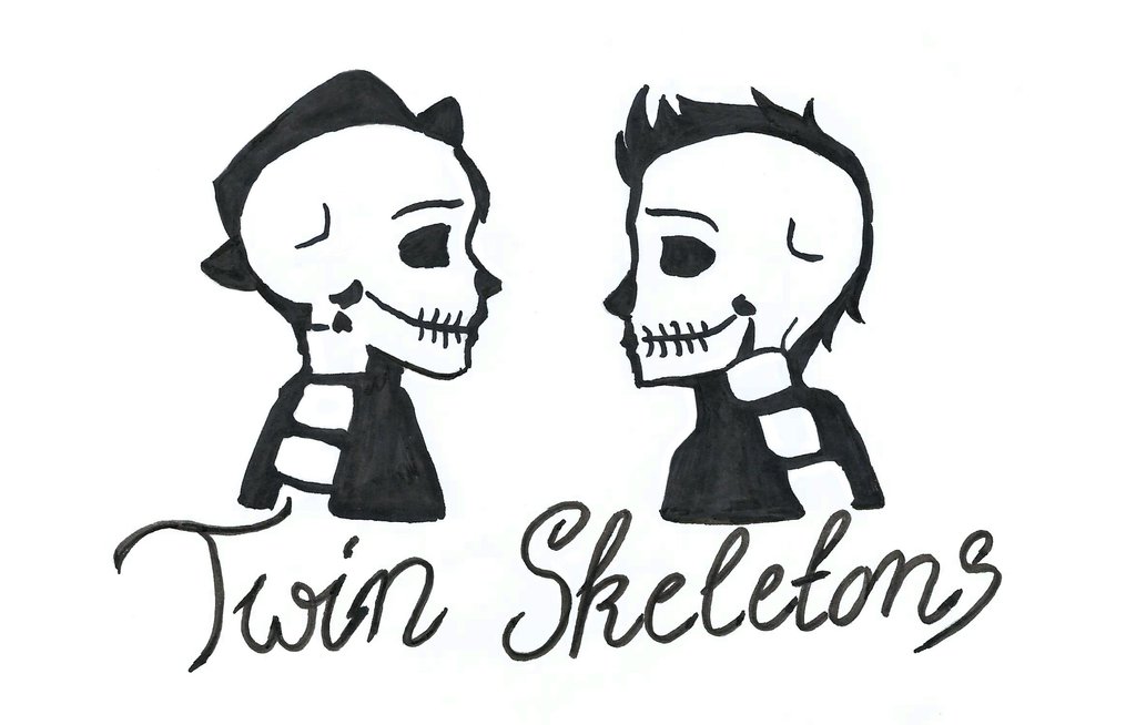 1024x654 Twin Skeletons By Bluescarfone