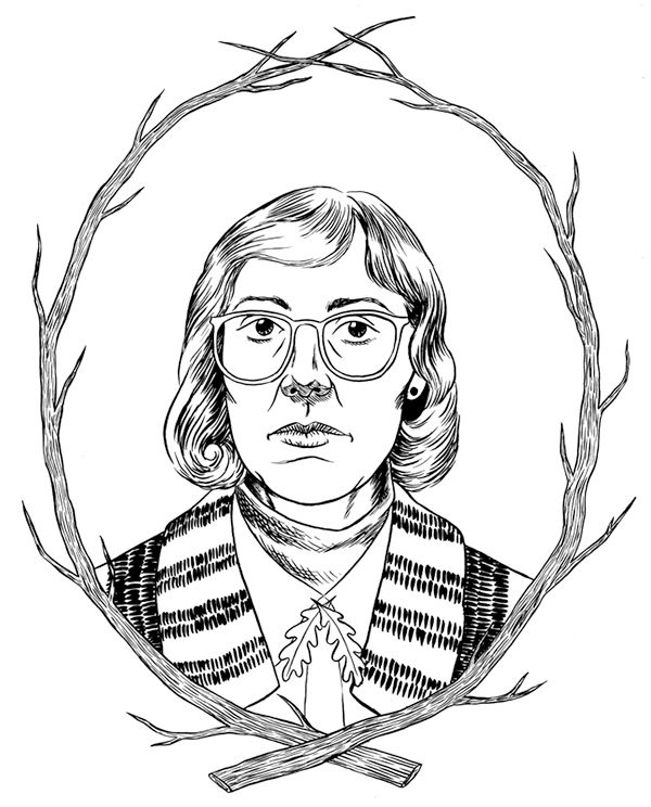 600x744 From Twin Peaks. Ink Drawing Amp Digital Color Art
