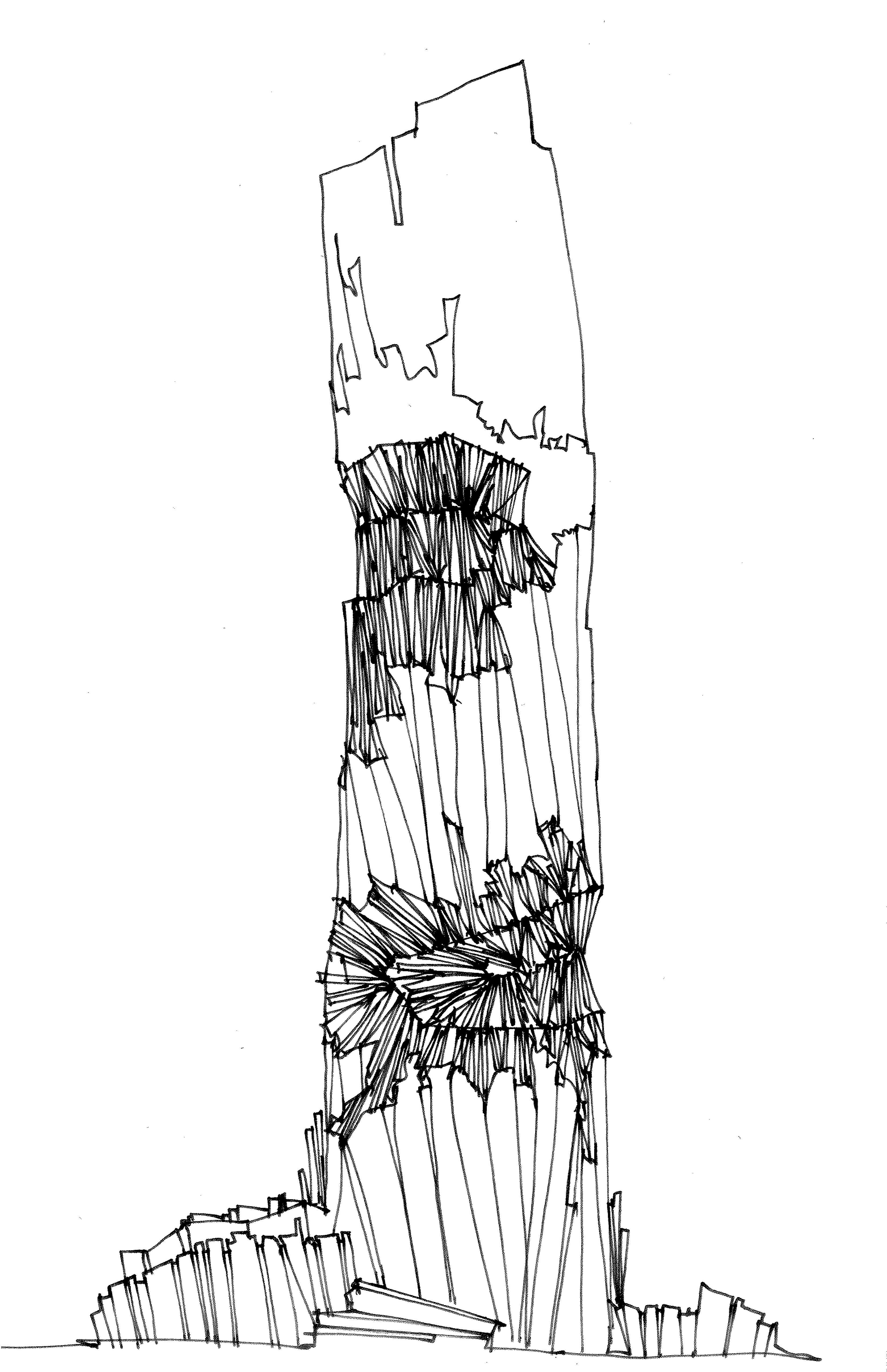 3296x5094 Skyscraper Concept 2 Architectural Drawings