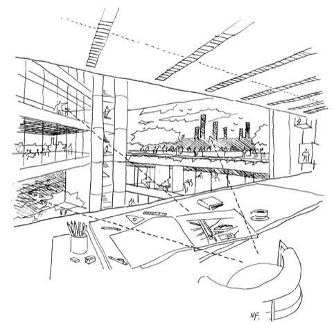 482x469 Norman Foster Sketches