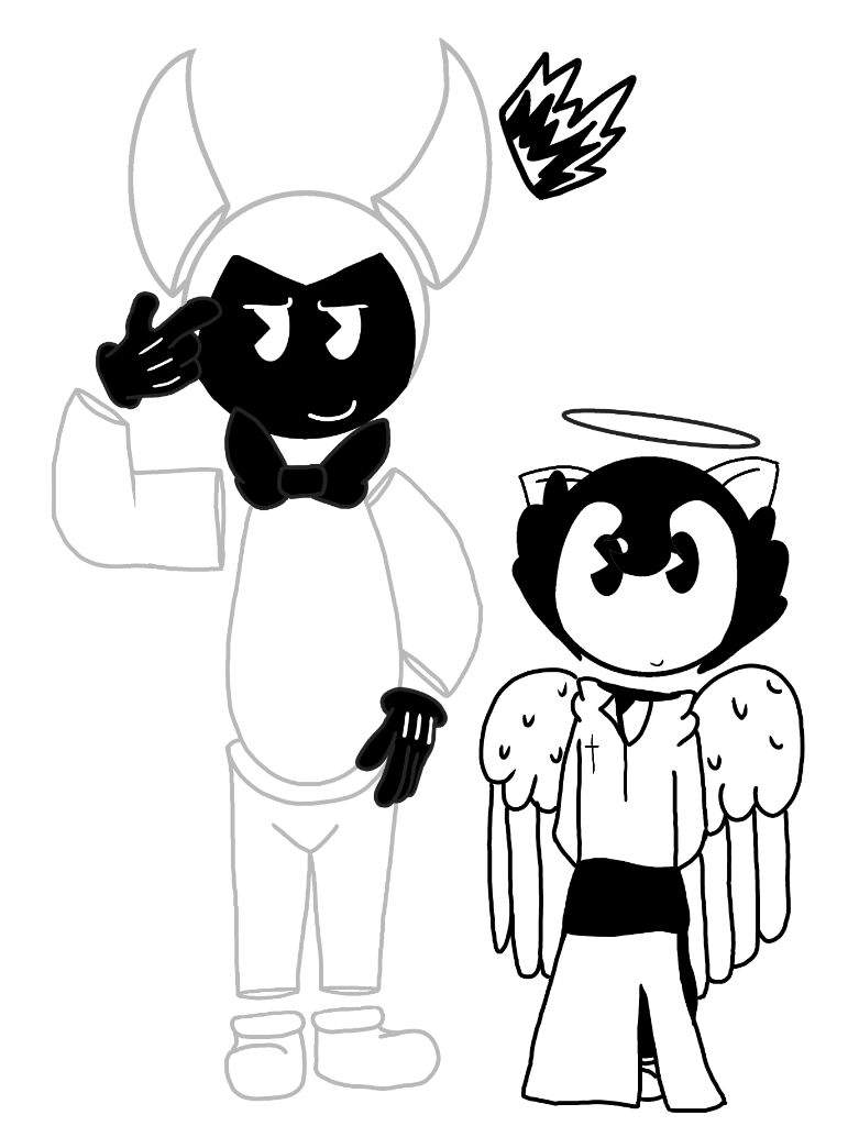 781x1024 The Twins Bendy And The Ink Machine Amino