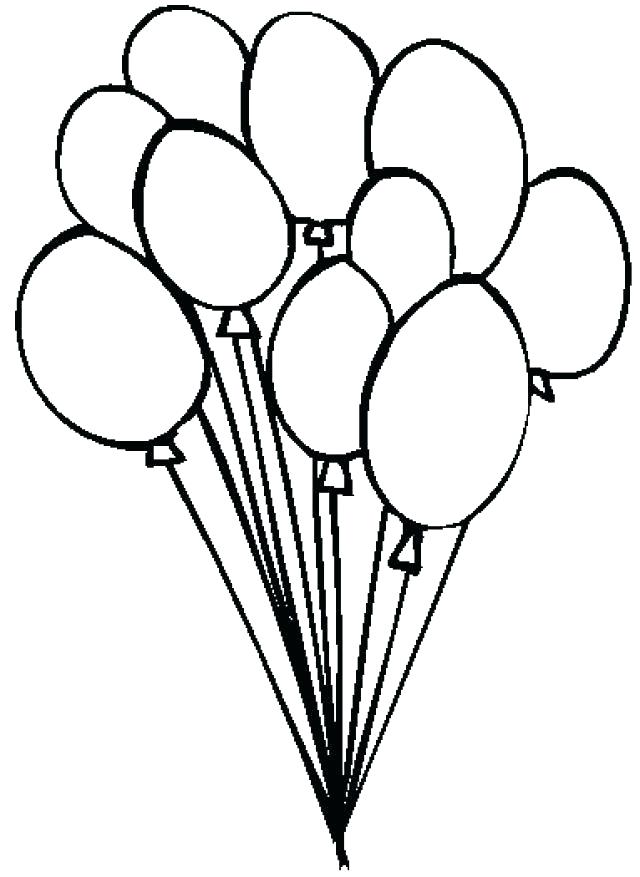 640x877 Elegant Balloons Coloring Pages Print 6 Page Twisty Noodle Clown