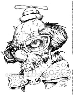 236x305 Evil Clown Tattoo Drawings Evil Jester Face Drawings Images