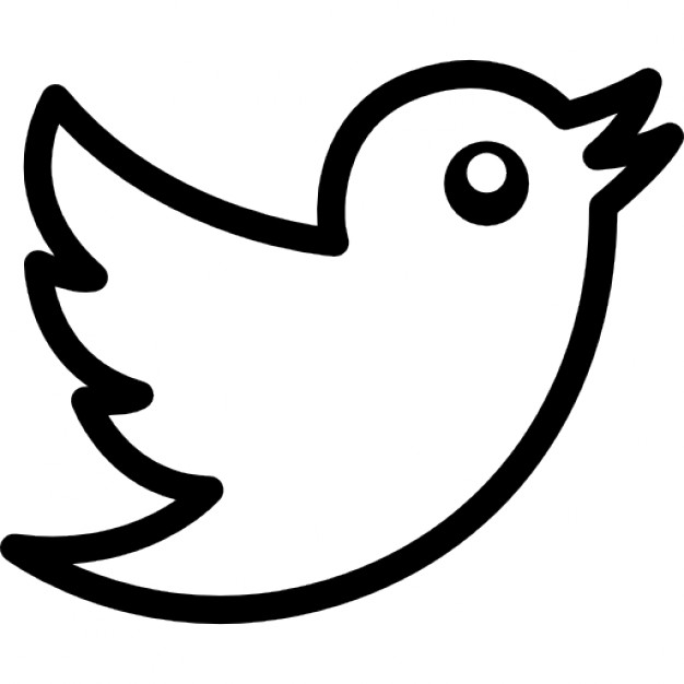 626x626 Twitter Bird Logo Outline Icons Free Download