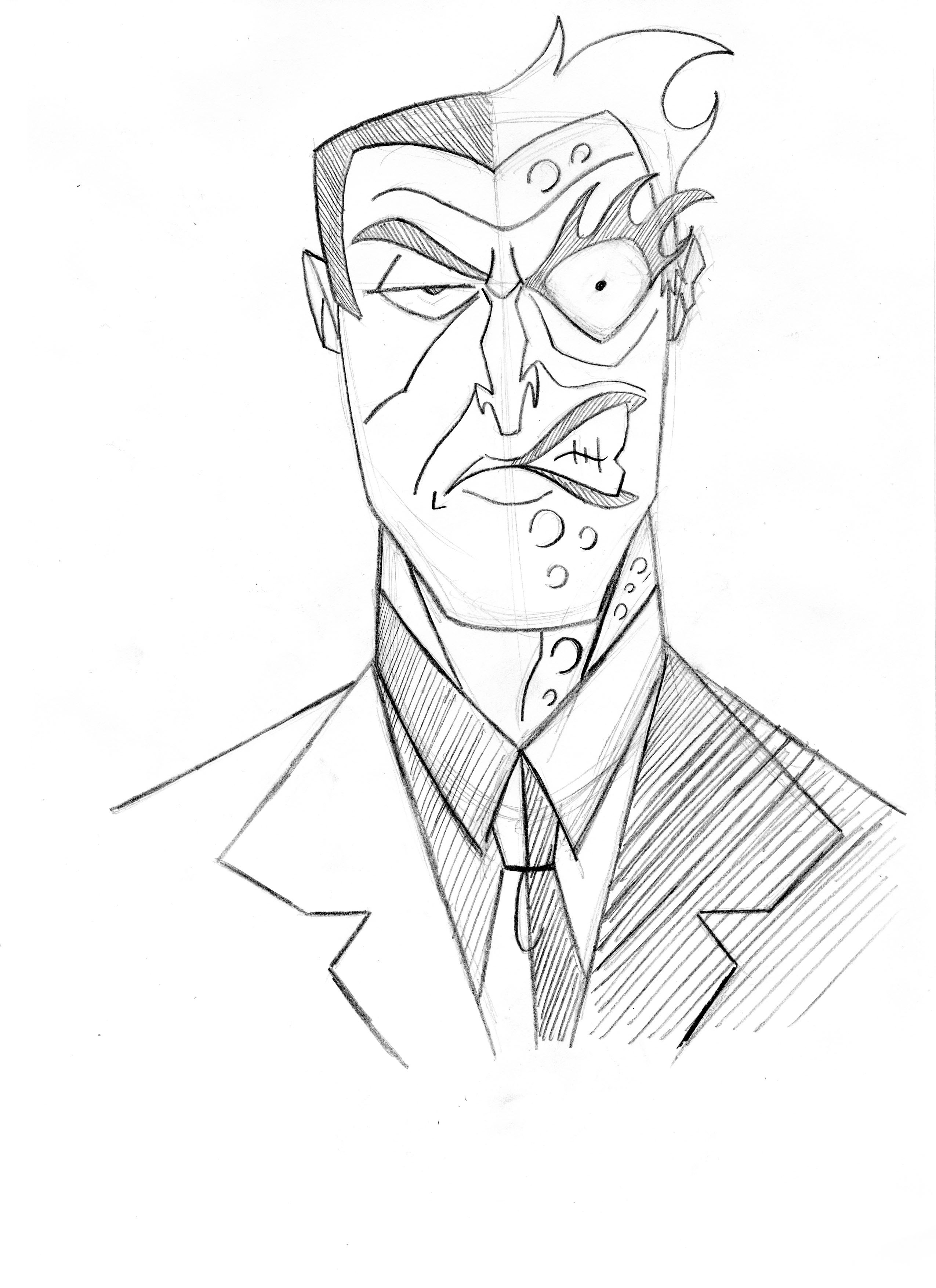 2550x3509 Two Face Coloring Pages Wallpapers