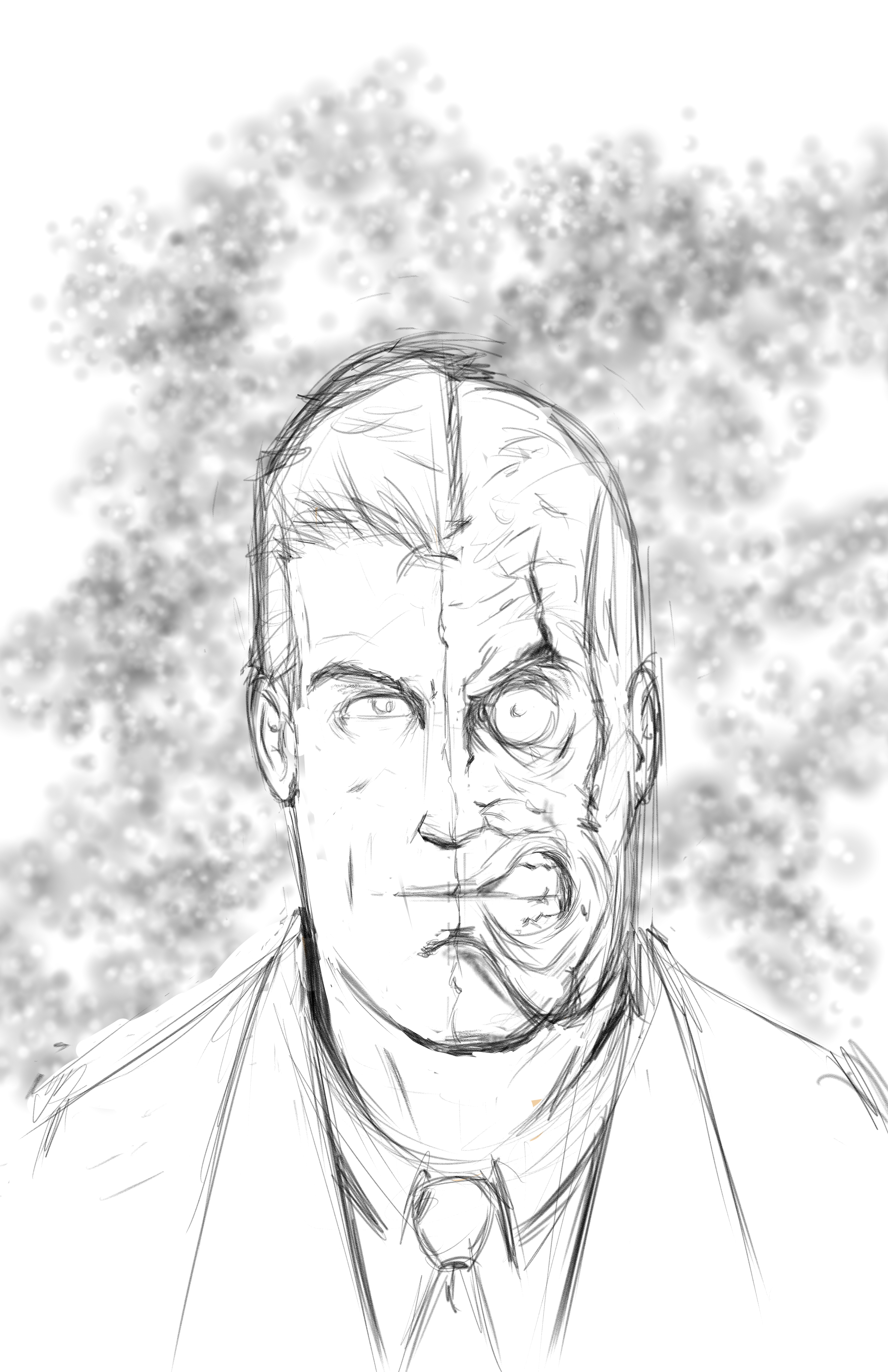 3850x5950 Another Two Face Sketch.