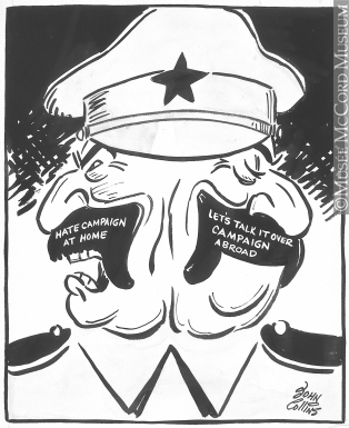 314x385 M965.199.5422 Two Faced. Drawing, Cartoon John Collins