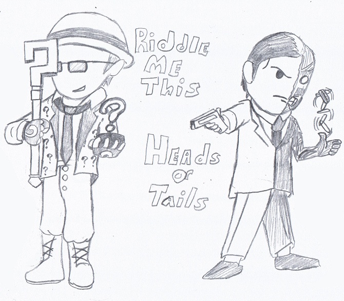 670x586 The Riddler And Two Face By Shinsekaipirate