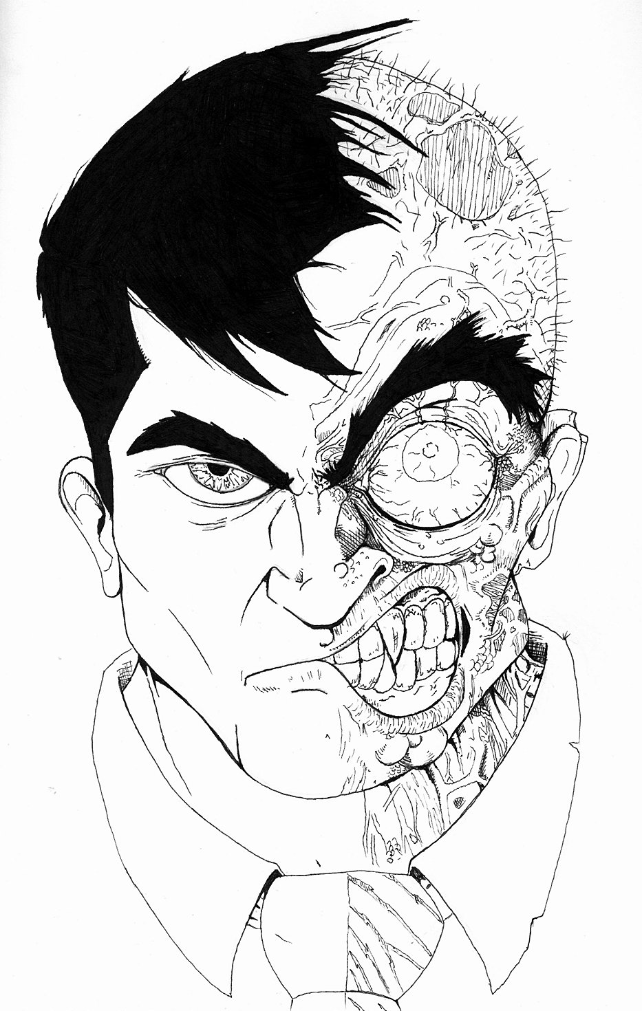 933x1470 Two Face By Petex