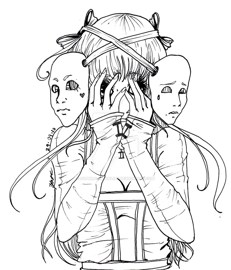 800x934 Two Faced Gemini By Sophira Moonlily