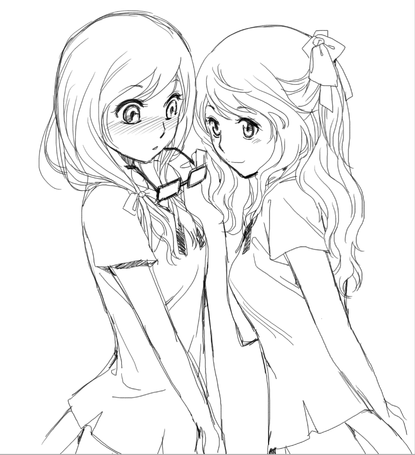 825x903 Two Girl By Rts1519