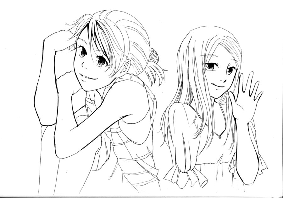 900x632 Two Pretty Girls By Sakuraworld93