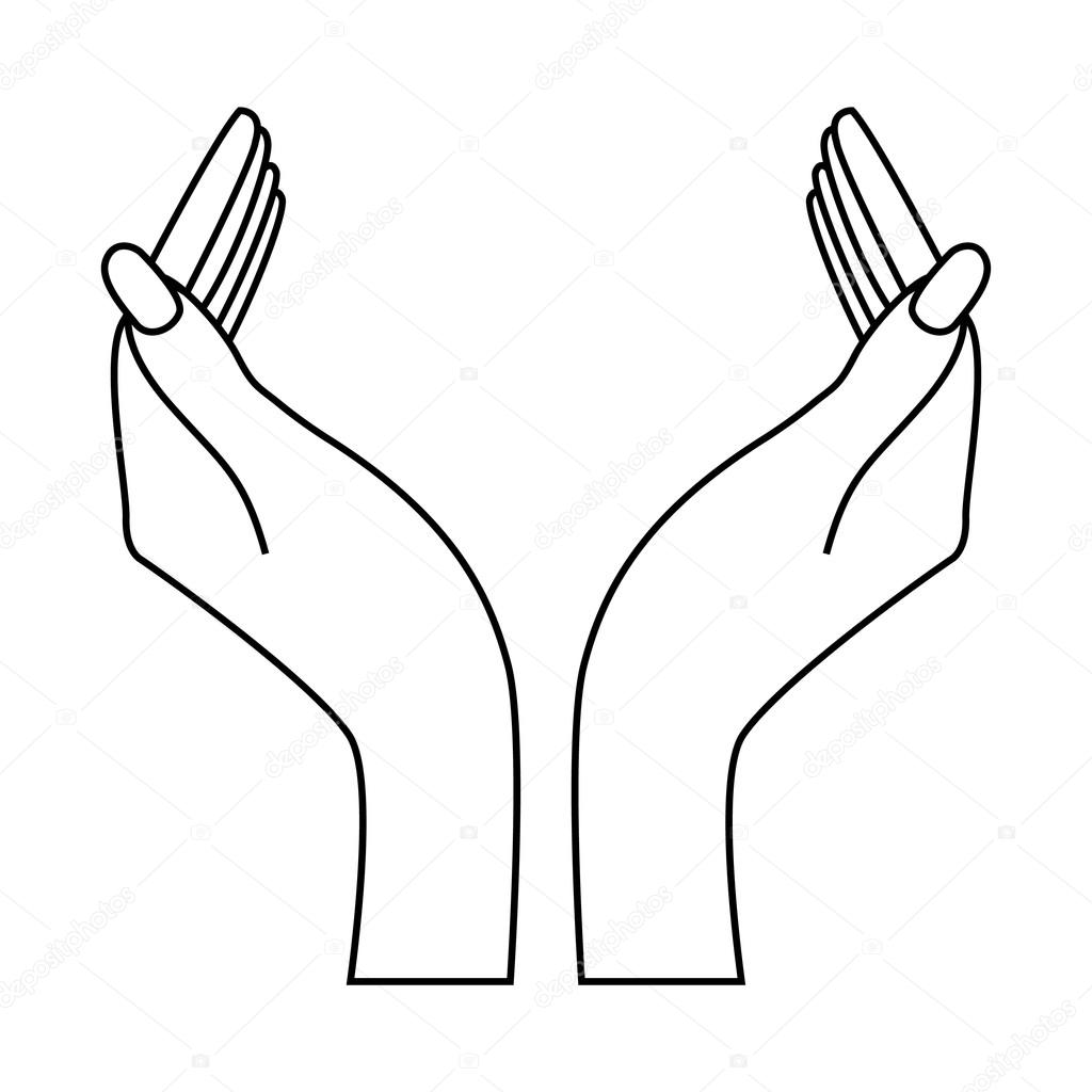 1024x1024 Two Hands. Insert Your Logo! Stock Photo Witchera