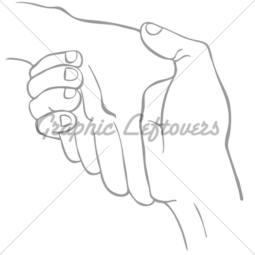 500x500 Line Art Handshake Gl Stock Images