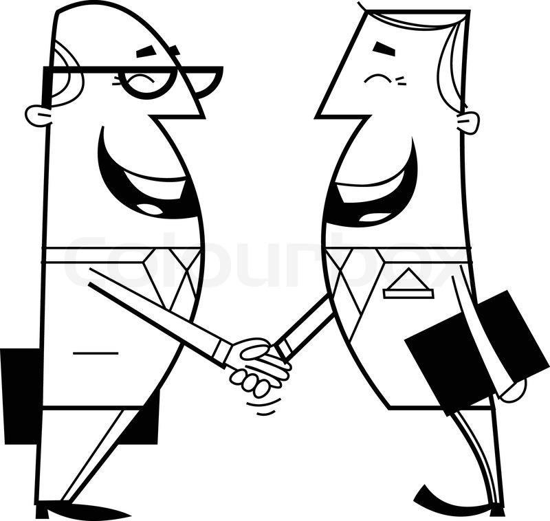 800x758 Businessmen Shaking Hands Stock Vector Colourbox