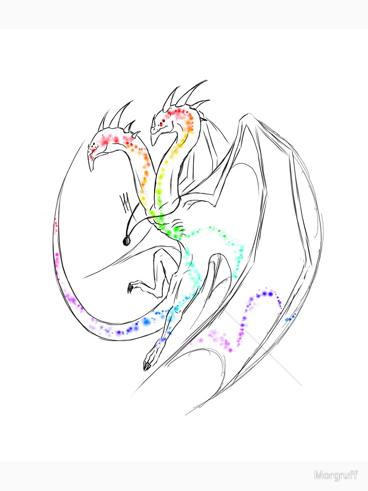 Two Headed Dragon Drawing at GetDrawings | Free download