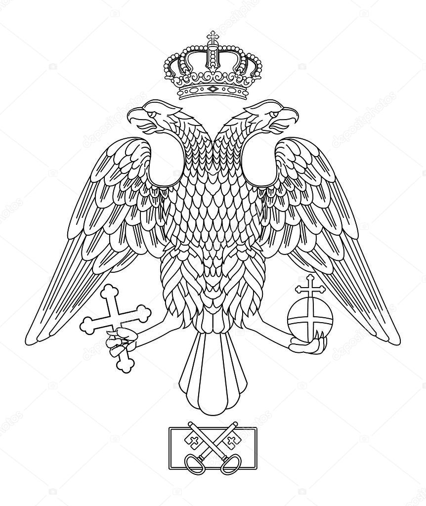 862x1024 The Two Headed Eagle Stock Vector Jofke