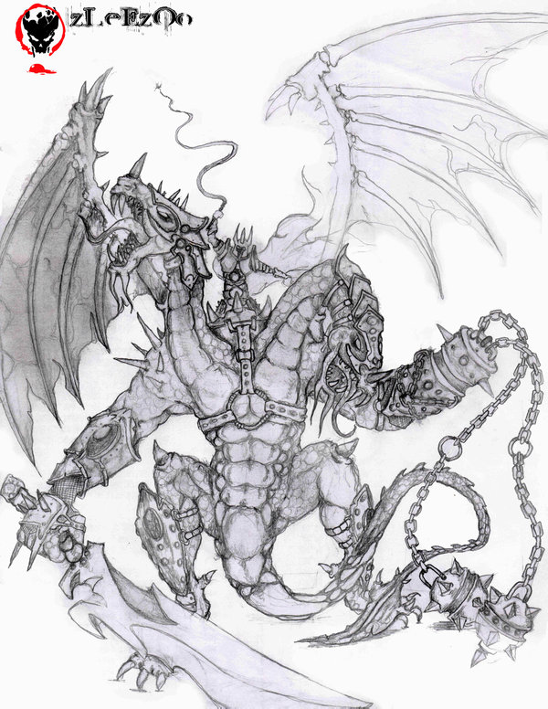 600x776 Double Headed Dragon By Zleezoo