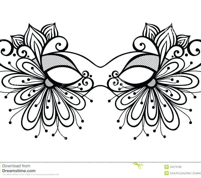 678x600 Unique Masquerade Coloring Pages Fee Mask Kids Travel Two