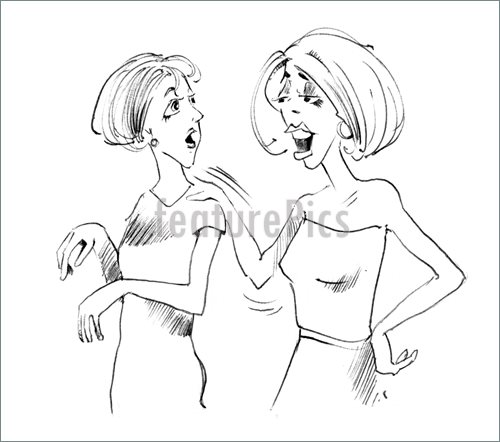 500x442 People Two Women Talking