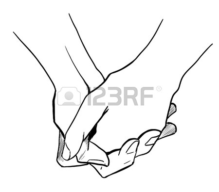 450x396 Two Persons Are Holding Hands Each Other Royalty Free Cliparts