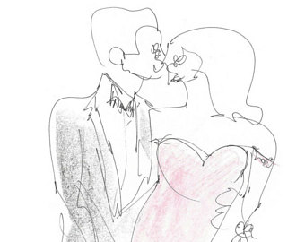 340x270 Kiss Sketch Etsy