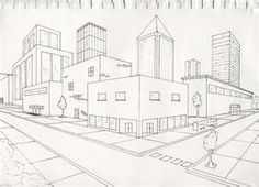 236x170 Two Point Perspective Building Color