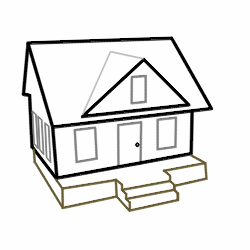 250x250 Drawing Cartoon Houses