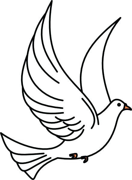438x599 Doves Clipart Dove Two Heart Pencil And In Color Dove Clipart