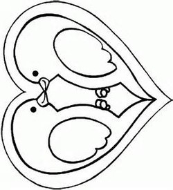 250x275 Turtledoves Coloring Pages