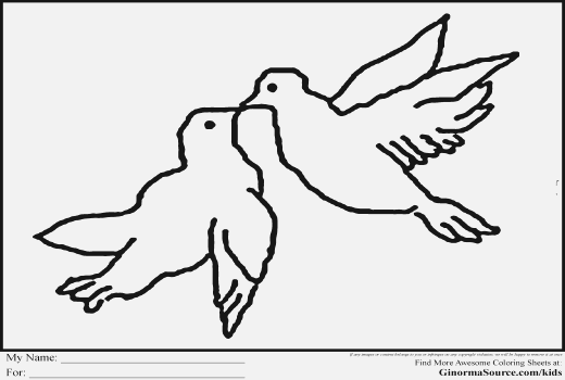 520x350 Two Turtle Doves Coloring Page Three French Hens Coloring Page