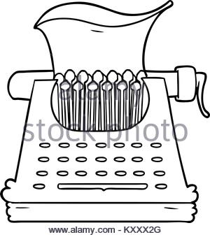 300x339 Cartoon Typewriter Stock Vector Art Amp Illustration, Vector Image