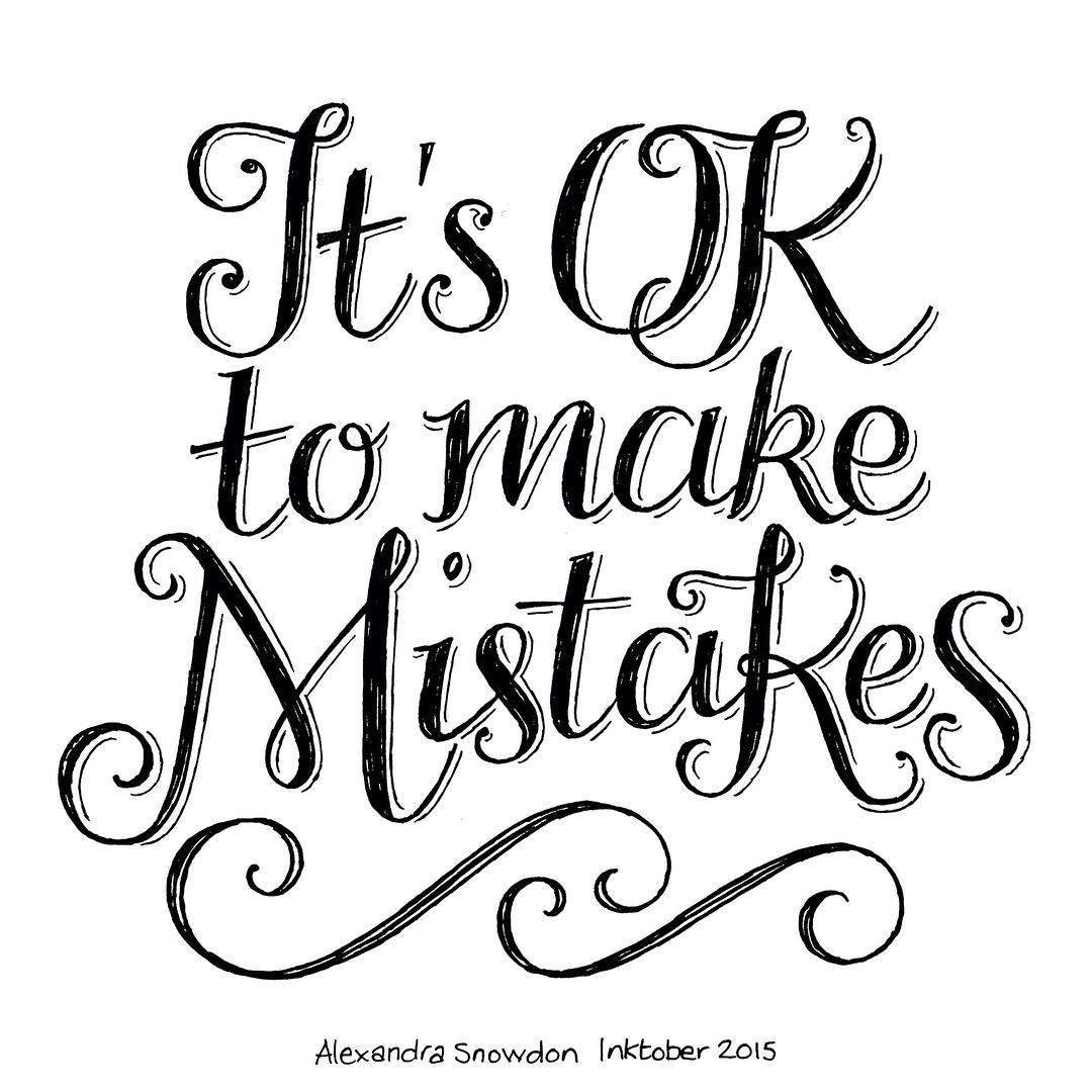 1080x1080 Loved Doing This Swirly Lettering For Today's Inktober Drawing