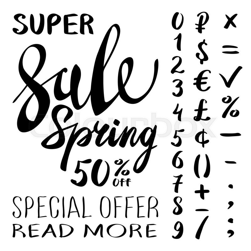 800x800 Super Spring Sale Lettering Typography Design. Vector Spring Sale