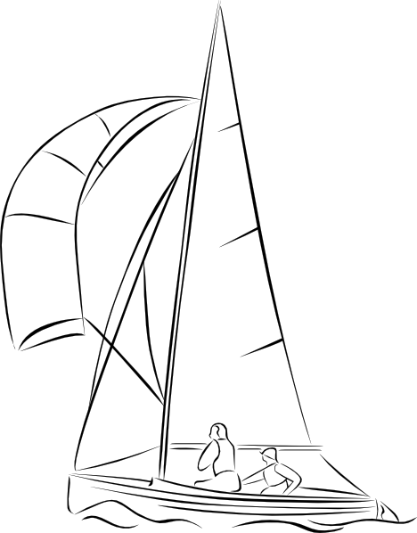 468x598 Sailing Boat Clip Art