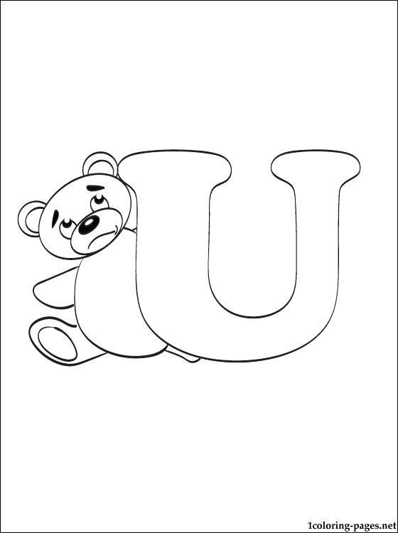 560x750 Letter U Coloring Page 32 As Well As Letter U Coloring Pages