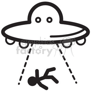 300x300 Royalty Free Ufo Abduction Vector Icon 398510 Icon